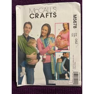 McCalls Sewing pattern 5678 baby carriers